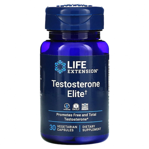 Life Extension, Testosterone Elite, 30 вегетарианских капсул #1