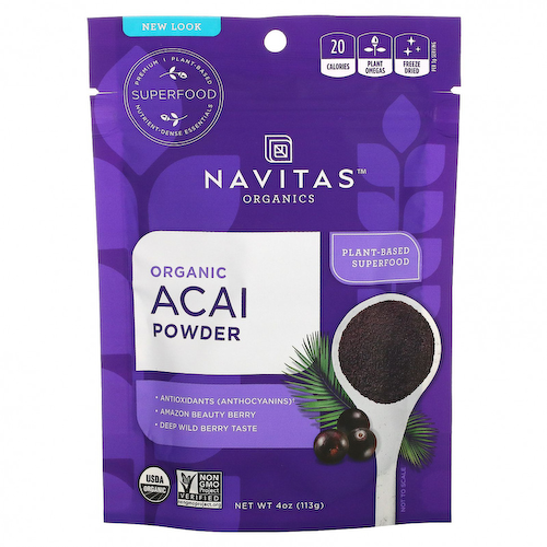 Navitas Organics, Органический порошок асаи, 113 г (4 унции) #1
