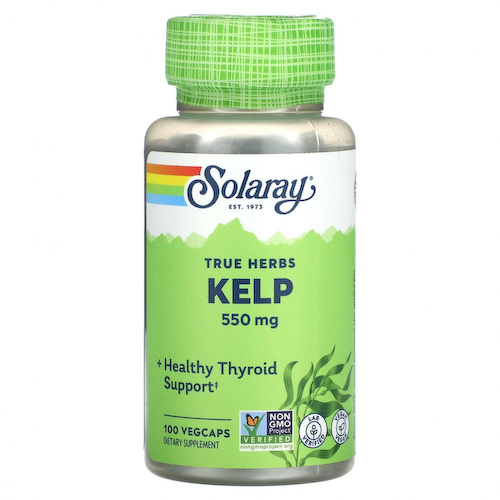 Solaray, True Herbs, водоросли, 550 мг, 100 растительных капсул #1
