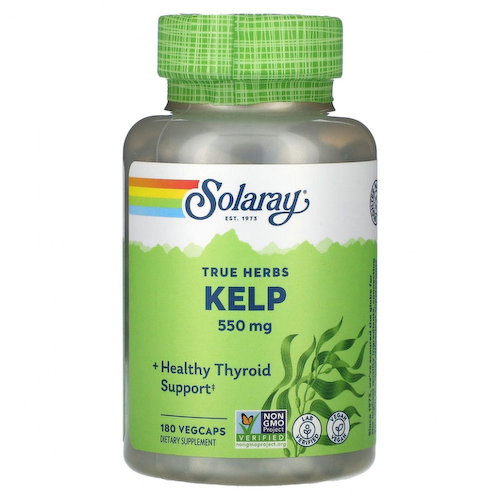 Solaray, True Herbs, водоросли, 550 мг, 180 растительных капсул #1