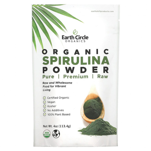 Earth Circle Organics, Органический порошок из спирулины, 113 г (4 унции) #1