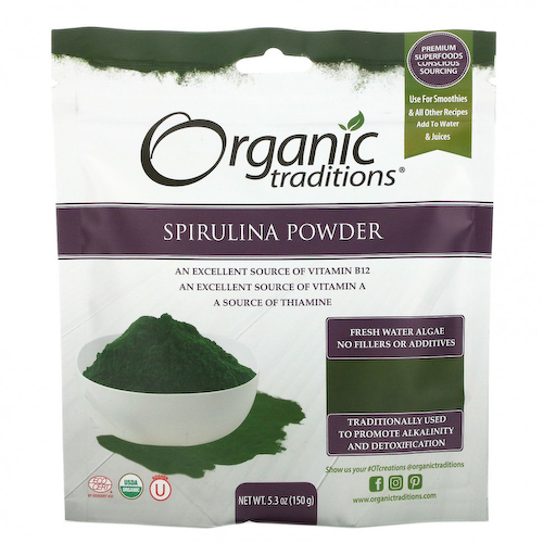 Organic Traditions, Спирулина в порошке, 150 г (5,3 унции) #1
