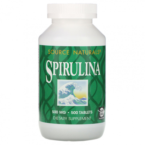 Source Naturals, Спирулина, 500 мг, 500 таблеток #1