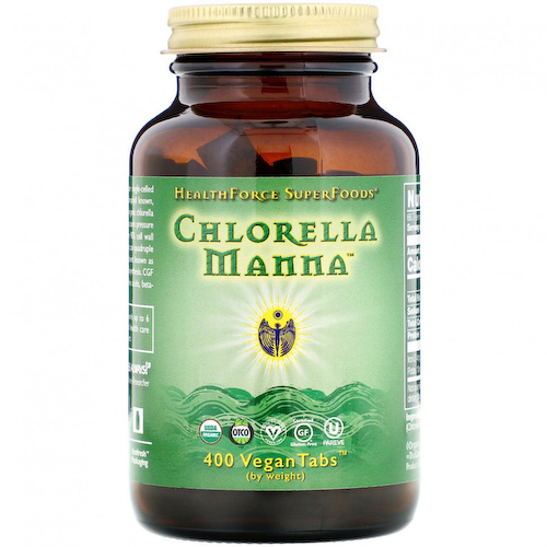 HealthForce Superfoods, Хлорелла манна, 400 веганских таблеток #1