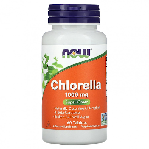 NOW Foods, Хлорелла, 1000 мг, 60 таблеток #1