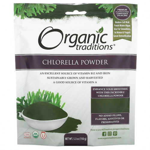 Organic Traditions, Хлорелла в порошке, 150 г (5,3 унции) #1