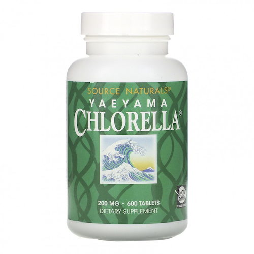 Source Naturals, Yaeyama Chlorella, 200 мг, 600 таблеток #1