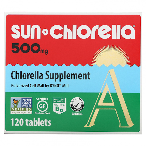 Sun Chlorella, хлорелла, 500 мг, 120 таблеток #1