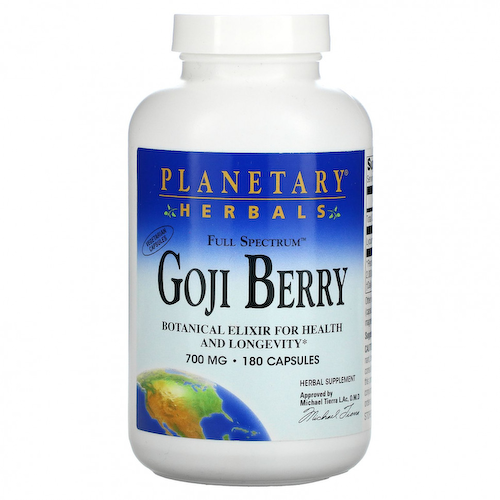 Planetary Herbals, Ягоды годжи, 700 мг, 180 капсул #1