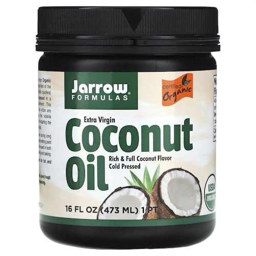 Jarrow Formulas, органическое кокосовое масло холодного отжима, отжатое шнековым прессом, 473 мл (16 жидк. унций) #1