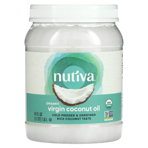 Nutiva, органическое кокосовое масло, первого отжима, 1,6 л (54 жидк. унции) #1