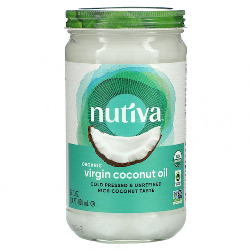 Nutiva, Органическое кокосовое масло, Virgin, 23 жидкие унции (680 мл) #1