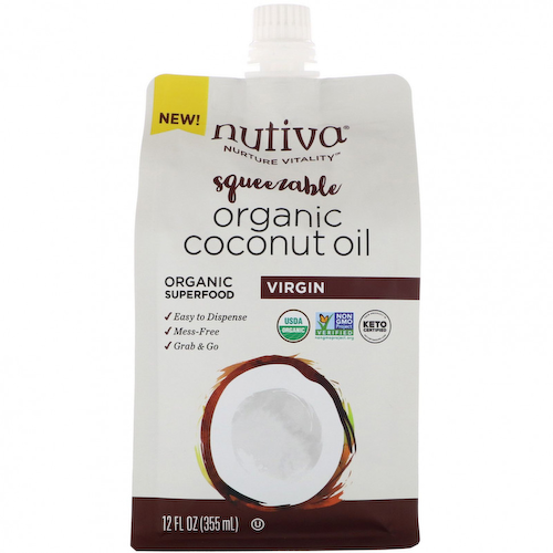 Nutiva, Органическое жидкое кокосовое масло, первого отжима, 355 мл (12 жидк. унций) #1