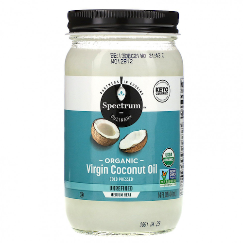 Spectrum Culinary, Органическое кокосовое масло холодного отжима, нерафинированное, 14 жидких унций (414 мл) #1