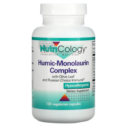 Nutricology, Гуминовый монолаурин, 120 вегетарианских капсул #1