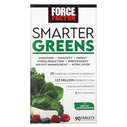Force Factor, Smarter Greens, 90 таблеток #1