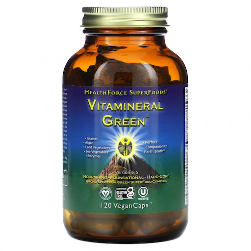 HealthForce Superfoods, Vitamineral Green`` 120 веганских капсул #1