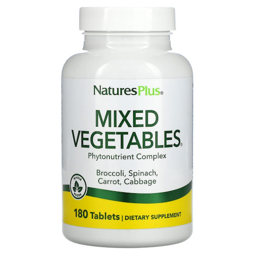 NaturesPlus, Mixed Vegetables, 180 таблеток #1