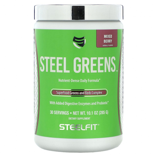 SteelFit, Steel Greens, ягодное ассорти, 285 г (10,1 унции) #1