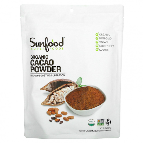 Sunfood, Органический какао-порошок, 227 г (8 унций) #1