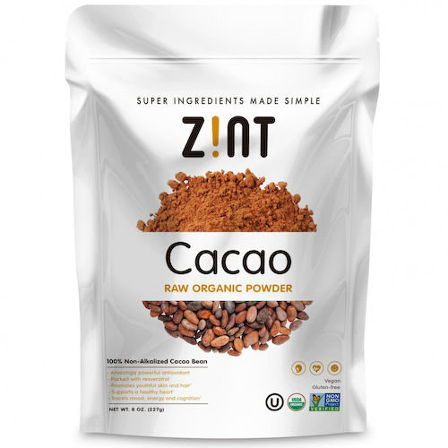 Zint, Cacao Raw Organic Powder, 8 oz (227 g) #1