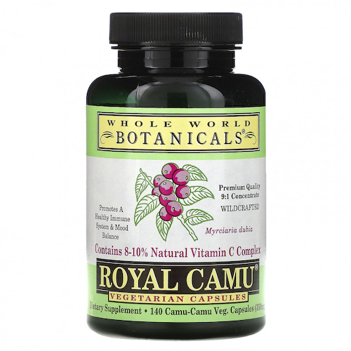 Whole World Botanicals, Royal Camu, 350 мг, 140 вегетарианских капсул #1