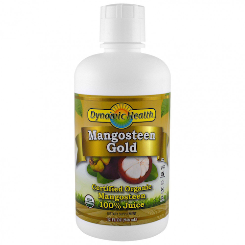 Dynamic Health Laboratories, Mangosteen Gold, сертифицированный органический 100% сок мангостана, 946 мл (32 жидк. унции) #1