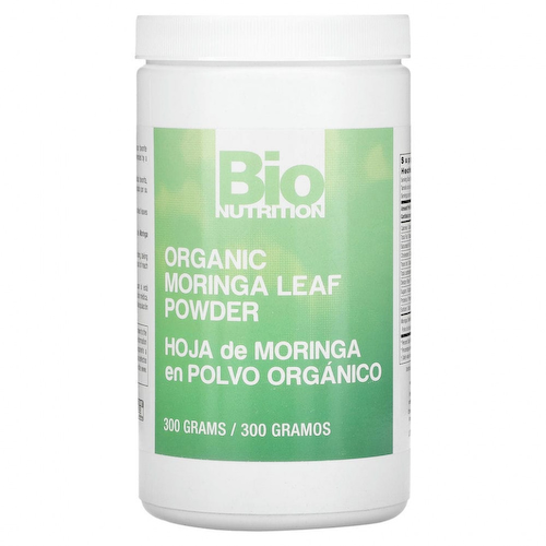 Bio Nutrition, Органические листья моринги, порошок, 300 г #1
