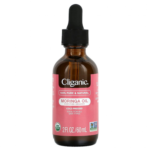 Cliganic, 100% чистое и натуральное, масло моринги, 60 мл (2 жидк. Унции) #1