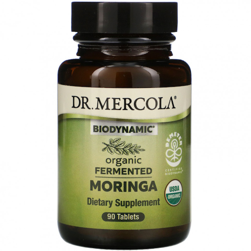 Dr. Mercola, Biodynamic, органическая ферментированная моринга, 90 таблеток #1