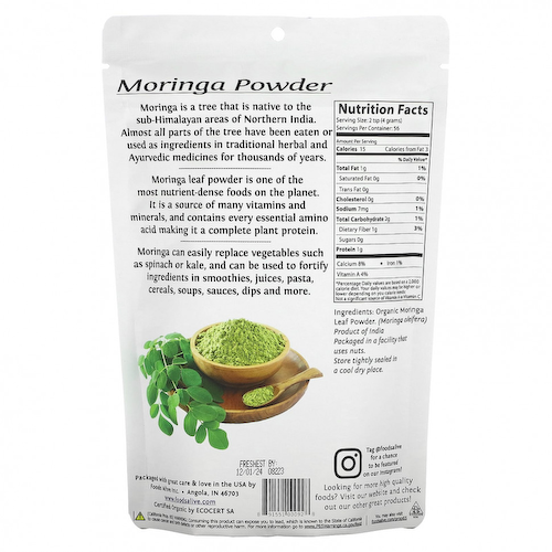 Foods Alive, Superfood, порошок моринги, 227 г (8 унций) #1