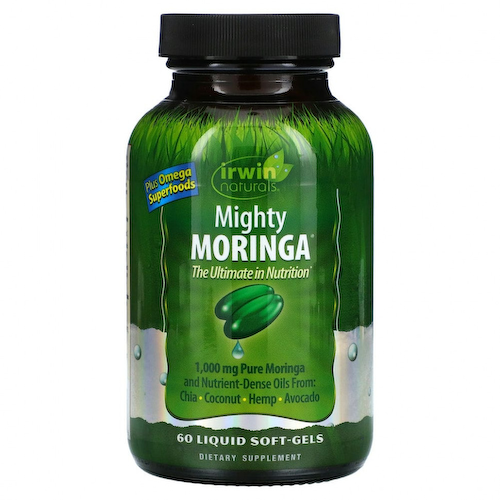Irwin Naturals, Могучая моринга, 60 гелевых капсул #1