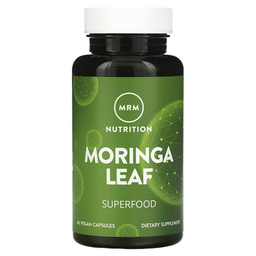 MRM, Nutrition, листья моринги, 60 веганских капсул #1