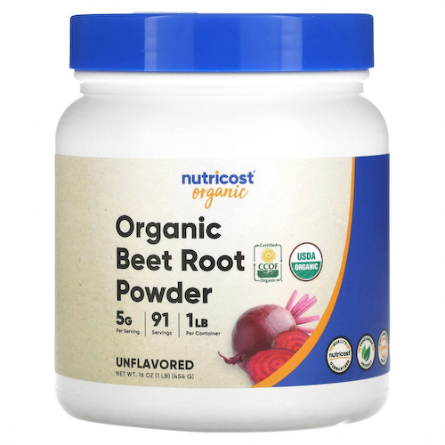 Nutricost, Порошок из органической свеклы, без добавок, 454 г (16 унций) #1