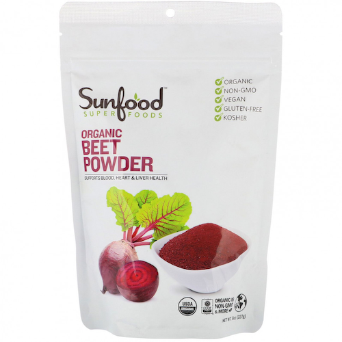 Sunfood, Органический свекольный порошок, 227 г (8 унций) #1