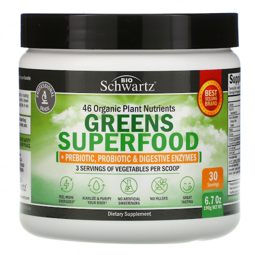 BioSchwartz, Greens Superfood, 190 г (6,7 унции) #1