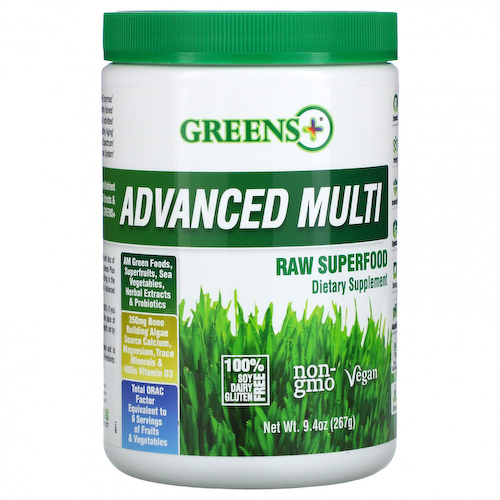 Greens Plus, усовершенствованные суперфуды из необработанных продуктов, 267 г (9,4 унции) #1
