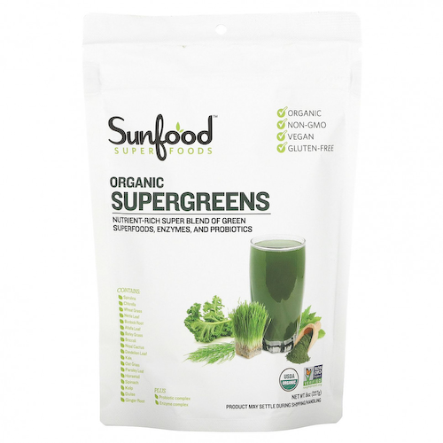 Sunfood, Органическая суперзелень, 227 г (8 унций) #1