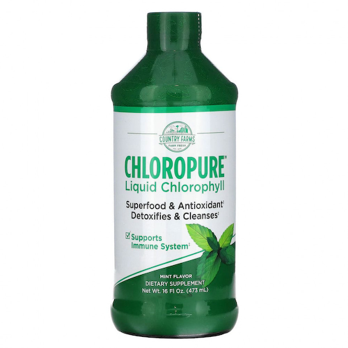 Country Farms, Chloropure Liquid Chlorophyll, Mint , 16 fl oz (473 ml) #1
