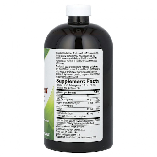 Nature's Way, Chlorofresh, жидкий хлорофилл, без добавок, 480 мл (16 жидк. унций) #1