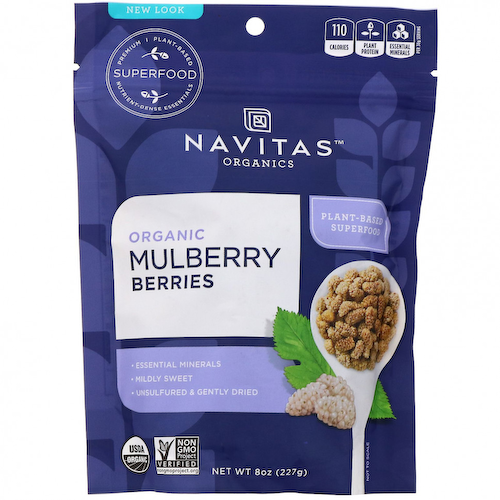 Navitas Organics, Органические ягоды шелковицы, 227 г (8 унций) #1