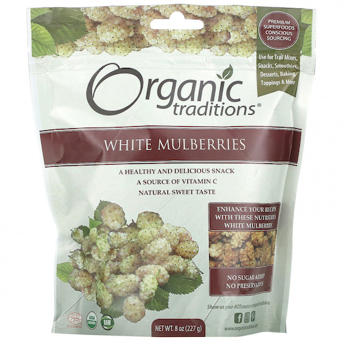Organic Traditions, Белая шелковица, 8 унций (227 г) #1