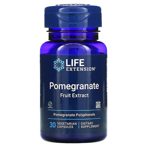 Life Extension, Экстракт плодов граната, 30 вегетарианских капсул #1