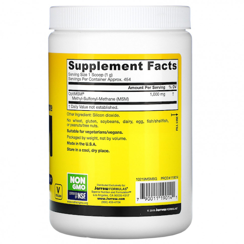Jarrow Formulas, МСМ в виде порошка, 454 г (16 унций) #1