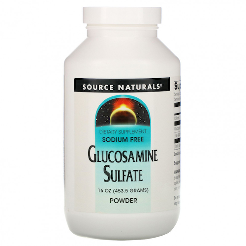 Source Naturals, Сульфат глюкозамина в порошке, без натрия, 16 унций (453.6 г) #1