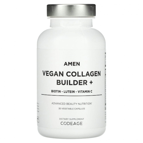 Codeage, Amen, Vegan Collagen Builder +, 30 растительных капсул #1