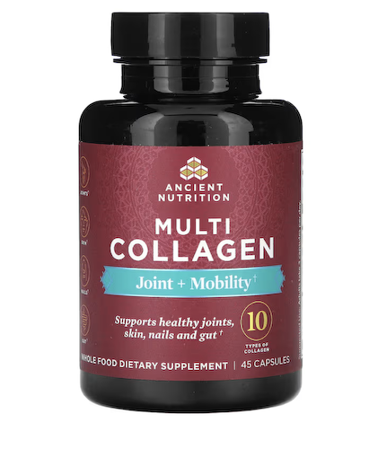 Dr. Axe / Ancient Nutrition, Multi Collagen, Joint + Mobility, 45 капсул #1