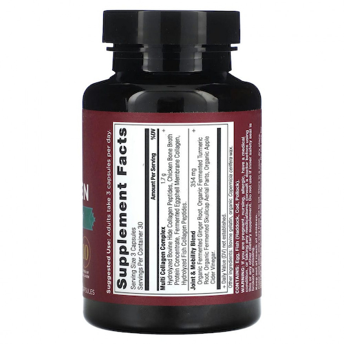 Dr. Axe / Ancient Nutrition, комплекс коллагенов, для суставов и подвижности, 90 капсул #1