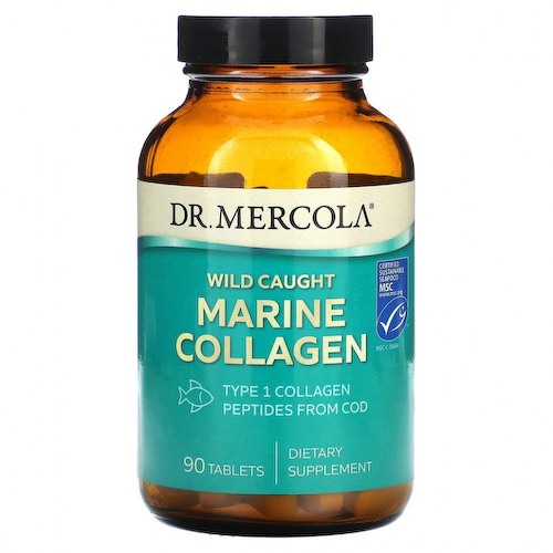 Dr. Mercola, Морской коллаген из дикого улова, 90 таблеток #1