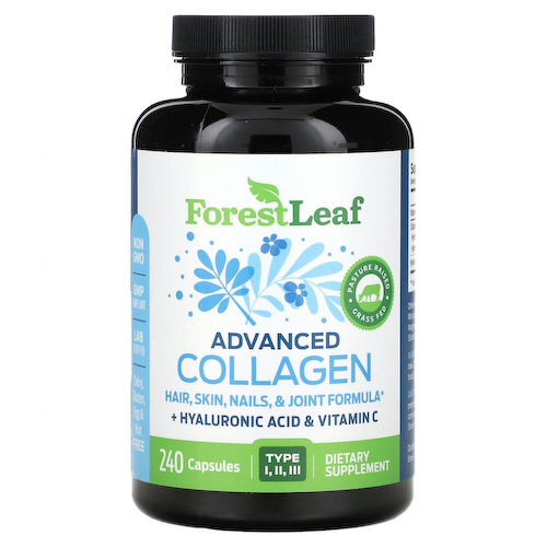Forest Leaf, Advanced Collagen, 240 капсул #1